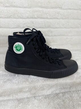 PF Flyers Center Hi Sandlot Shoes Sz M 13 W 14.5  Black Canvas High Top Sneakers